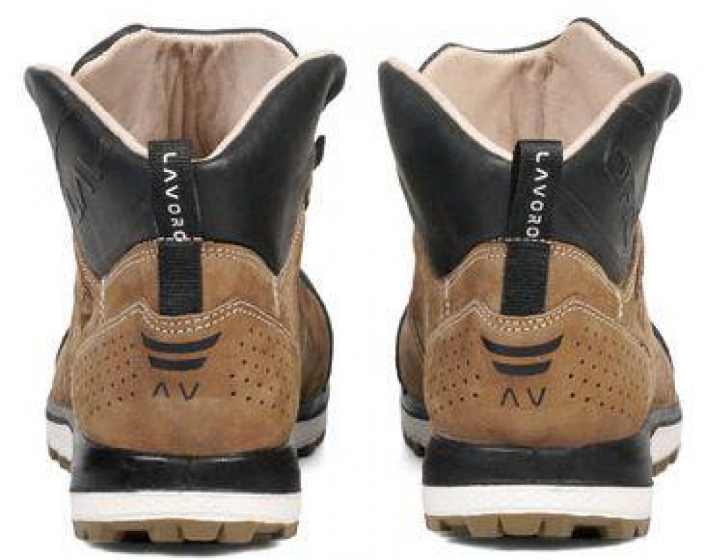 LANDO Taupe FL LAVORO S3 Sicherheitsschnürstiefel hinten