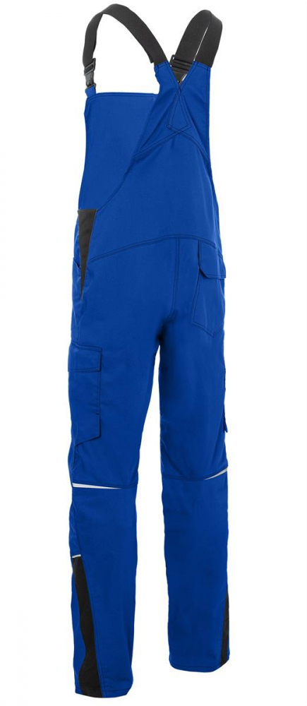 Latzhose 3145 Kübler ICONIQ PRO kornblau/schwarz Rückansicht