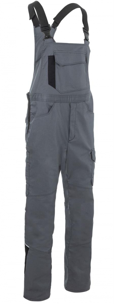 Latzhose 3145 Kübler ICONIQ PRO mittelgrau/schwarz