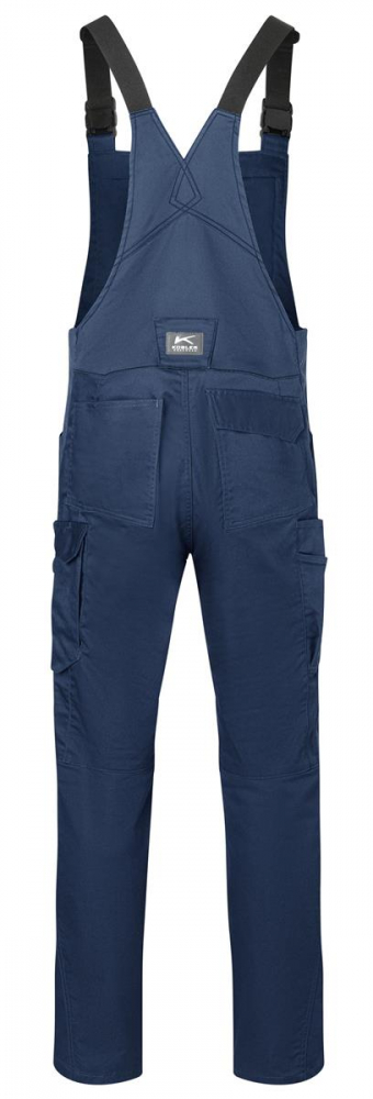 Latzhose 3260 Kübler Reforce dunkelblau-eisblau Rückansicht