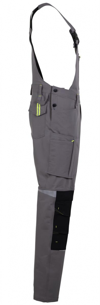 Latzhose rECOline Planam zink-schiefer 6724 rechts