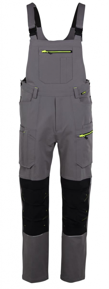 Latzhose rECOline Planam zink-schiefer 6724 vorne