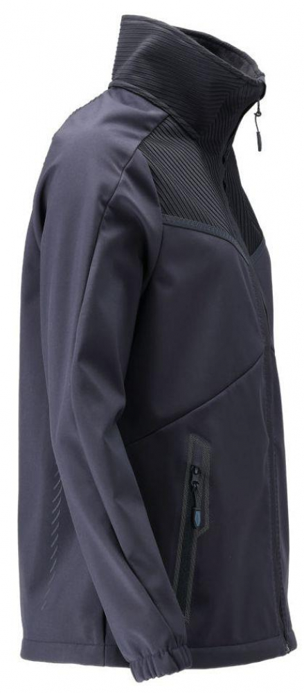 MASCOT® Customized Softshell Jacke 25312-649-010 schwarzblau rechts