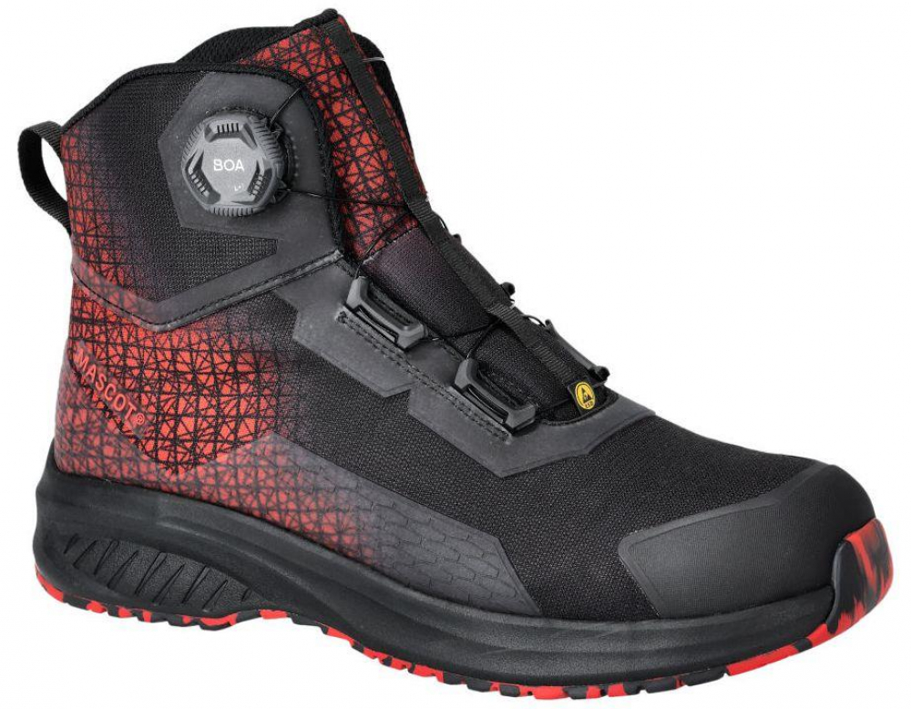 MASCOT® F1502-909 S3S Sicherheitsstiefel FOOTWEAR ACCELERATE schwarz-verkehrsrot