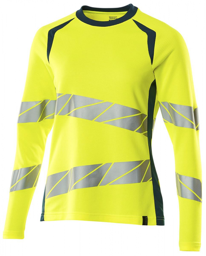 Damen Warnschutz-T-Shirt langarm - LINDNER Accelerate Safe Mascot kaufen 19091-771 online bei ARBEITSSCHUTZ