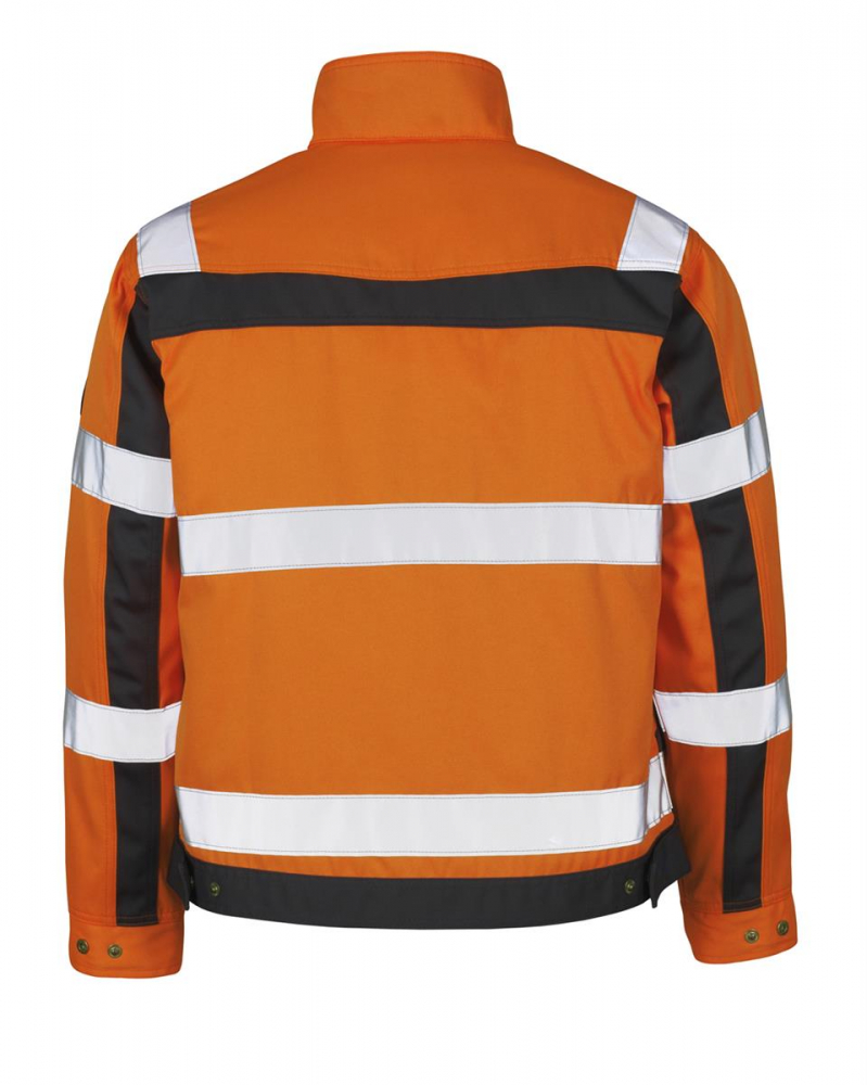 Mascot Jacke Cameta Warnschutz orange anthrazit hinten