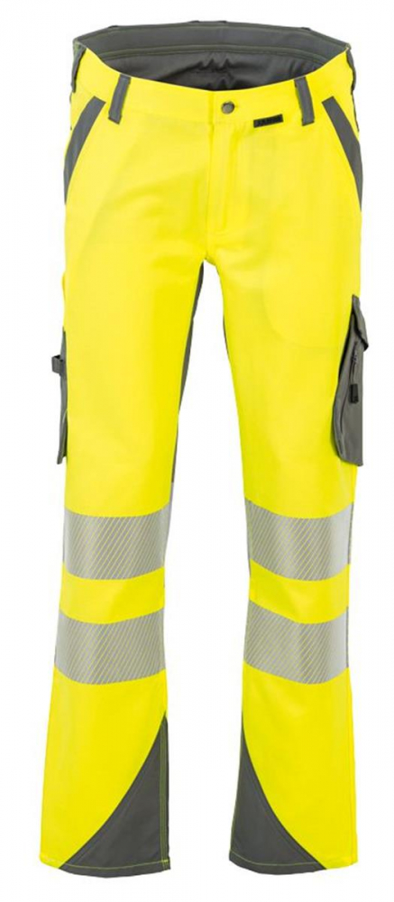 Herren Bundhose PLANAM NORIT WARNSCHUTZ gelb/zink vorne