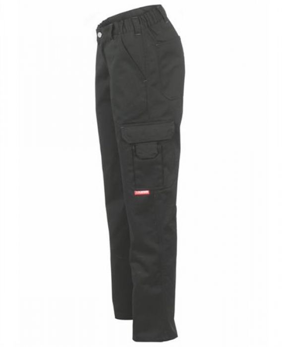 Planam Damen Bundhose EASY Outdoor 3005 schwarz linke Seite