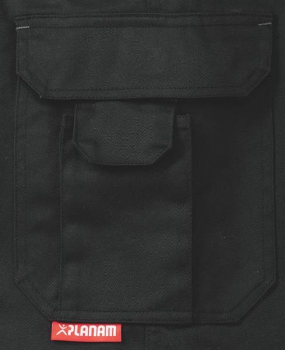 Planam Damen Bundhose EASY Outdoor Detailansicht Oberschenkeltasche mit Handytasche