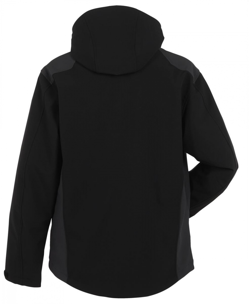 Planam Softshelljacke MOTO Outdoor schwarz-grau hinten