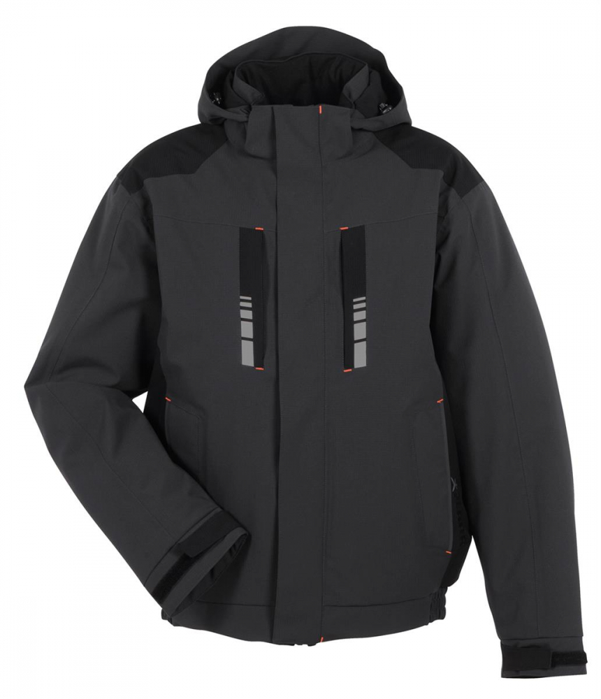 Planam Winterjacke MOTO Outdoor grau-schwarz vonre