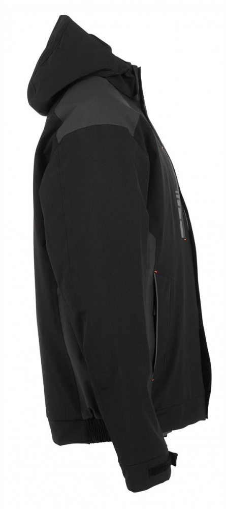 Planam Winterjacke MOTO Outdoor schwarz-grau rechts