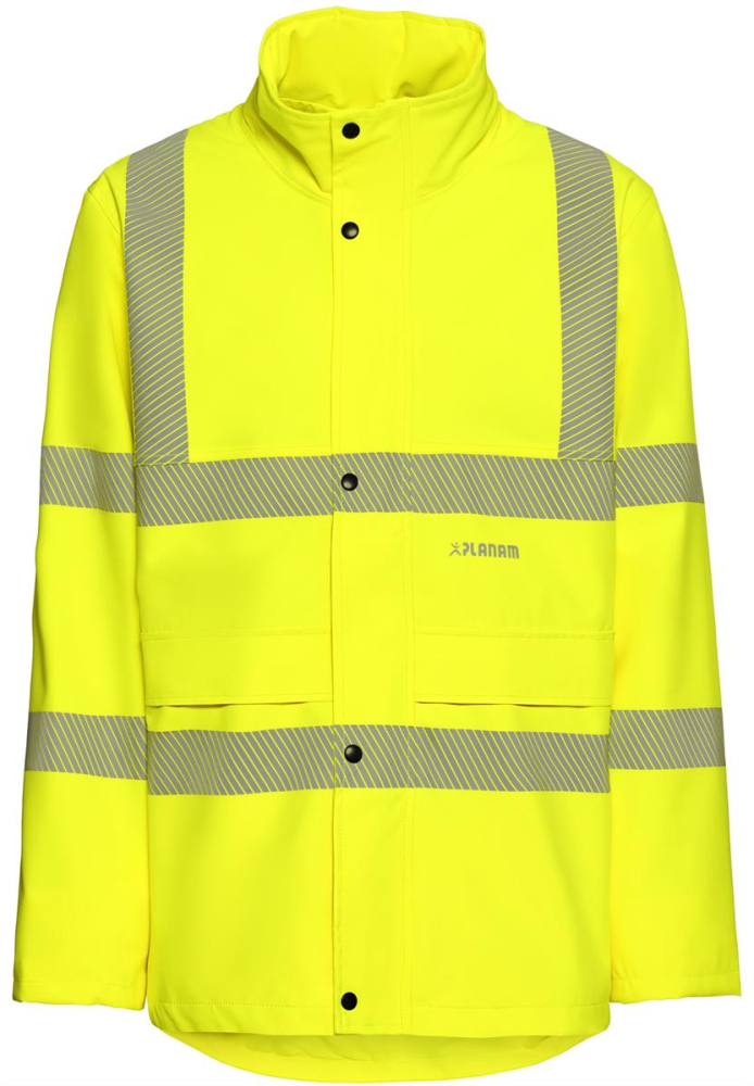 Regenjacke rECOflexy Planam gelb vorne
