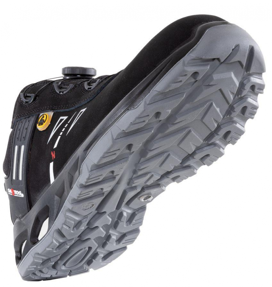 Santos S51 Fast Ergo black S3s ESD Sicherheits-Halbschuh, Laufsohle