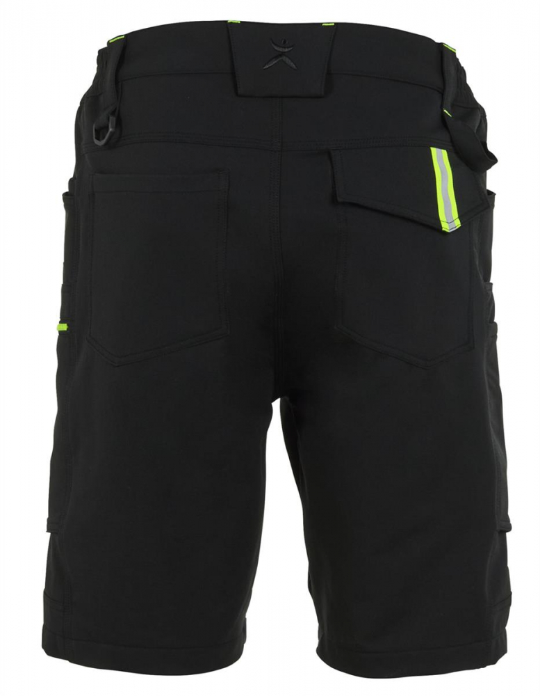 Shorts rECOline Planam schwarz hinten