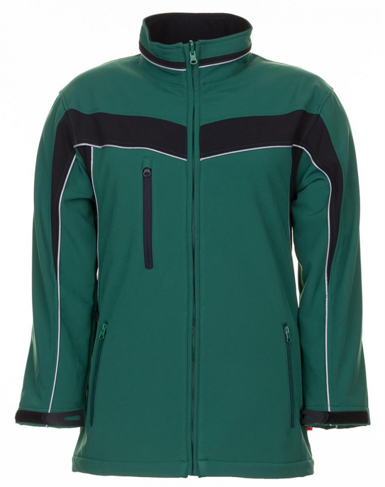 Softshell Jacke PLANAM PLALINE grün-schwarz