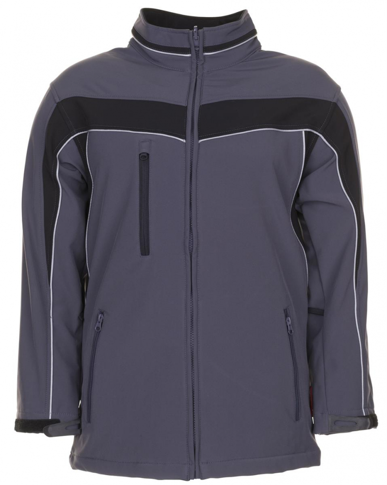 Softshell Jacke PLANAM PLALINE schiefer-schwarz