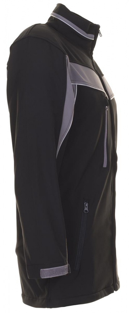 Softshell Jacke PLANAM PLALINE schwarz-zink rechts