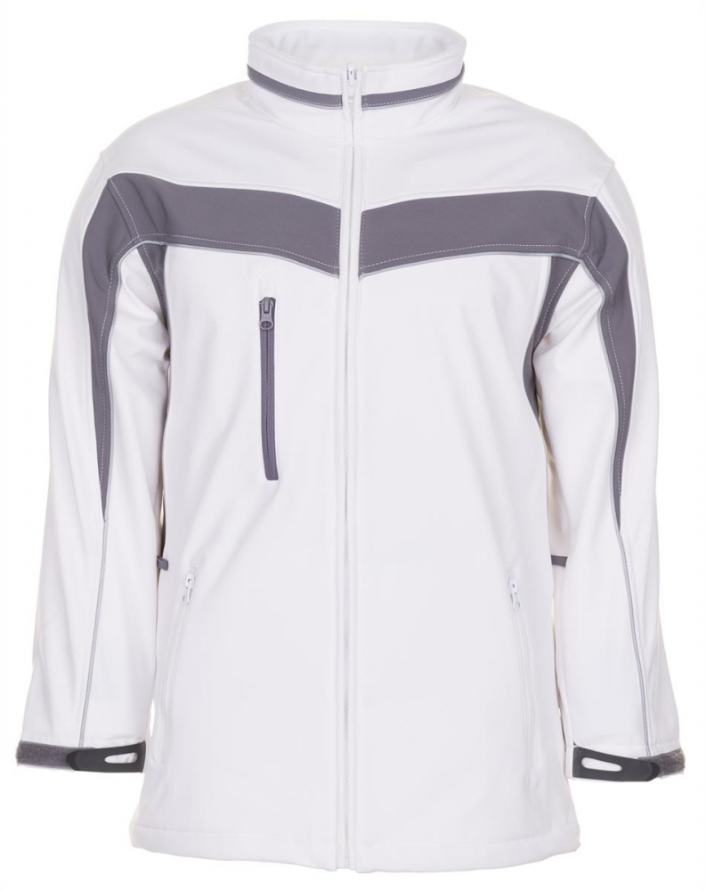 Softshell Jacke PLANAM PLALINE weiß-zink