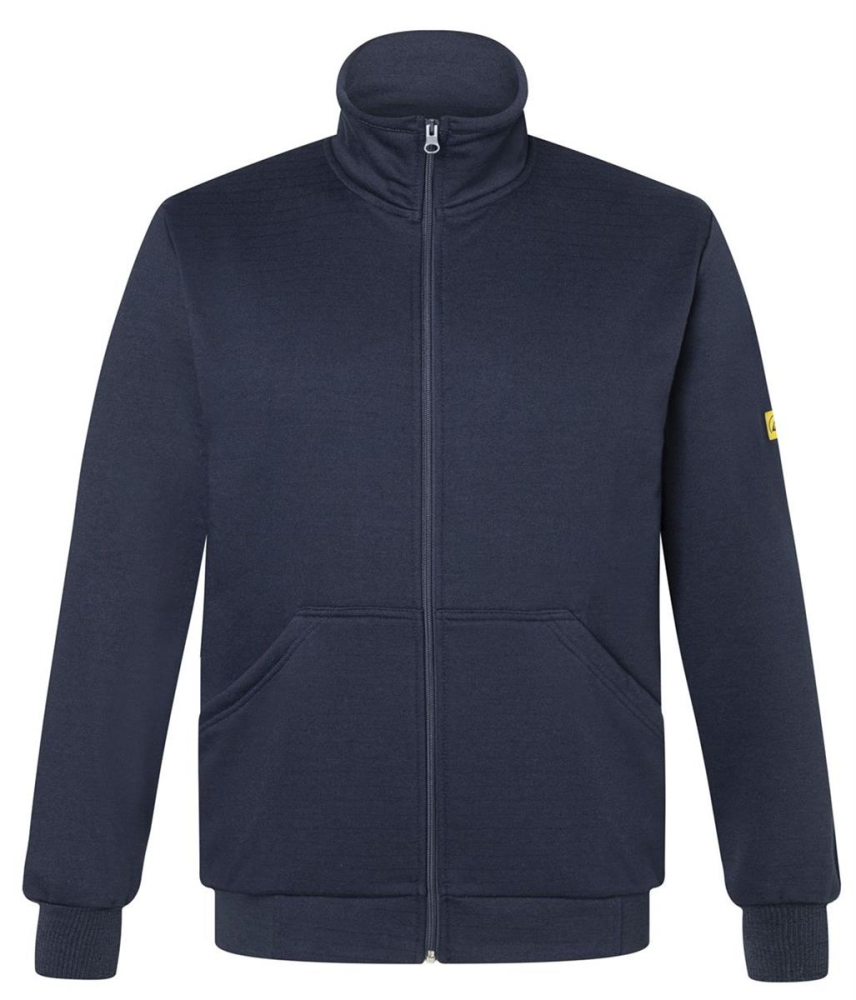 Sweatjacke 5316 Kübler ESD dunkelblau vorne