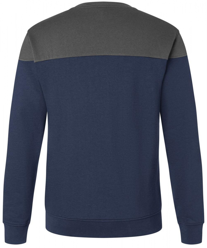 Sweatshirt 5222 Kübler Reforce dunkelblau-dunkelgrau Rückansicht