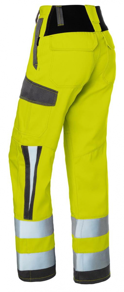Warnschutz Damenhose arc1 2493 Kübler PROTECTIQ HI VIS warngelb/anthrazit hinten