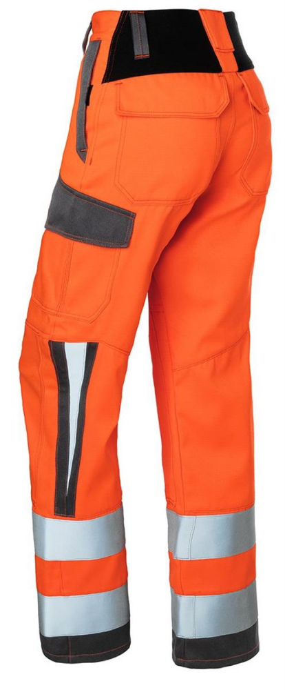 Warnschutz Damenhose arc1 2493 Kübler PROTECTIQ HI VIS warnorange/anthrazit hinten