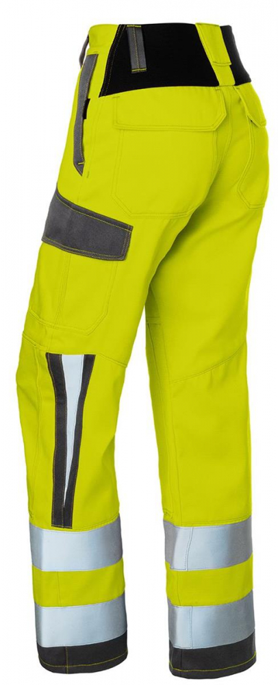 Warnschutz Damenhose arc2 2494 Kübler PROTECTIQ HI VIS warngelb/anthrazit hinten