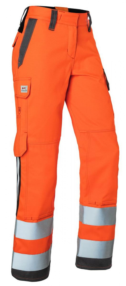Warnschutz Damenhose arc2 2494 Kübler PROTECTIQ HI VIS warnorange/anthrazit