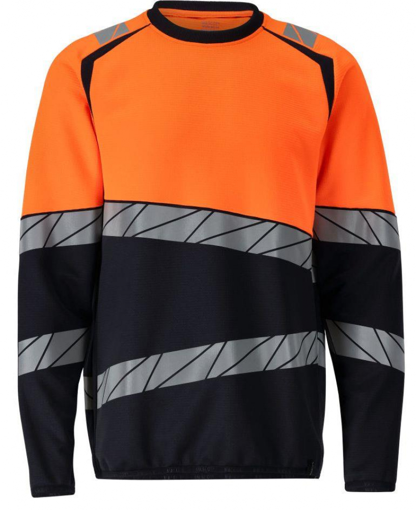 Warnschutz Sweatshirt 25084-781 Mascot Accelerate Safe schwarzblau-orange