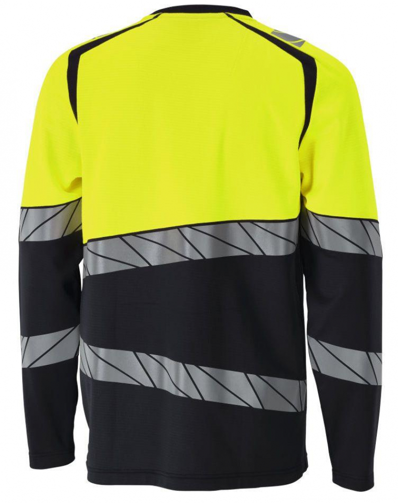 Warnschutz-T-Shirt langarm 25081-771 Mascot Accelerate Safe schwarz-gelb hinten