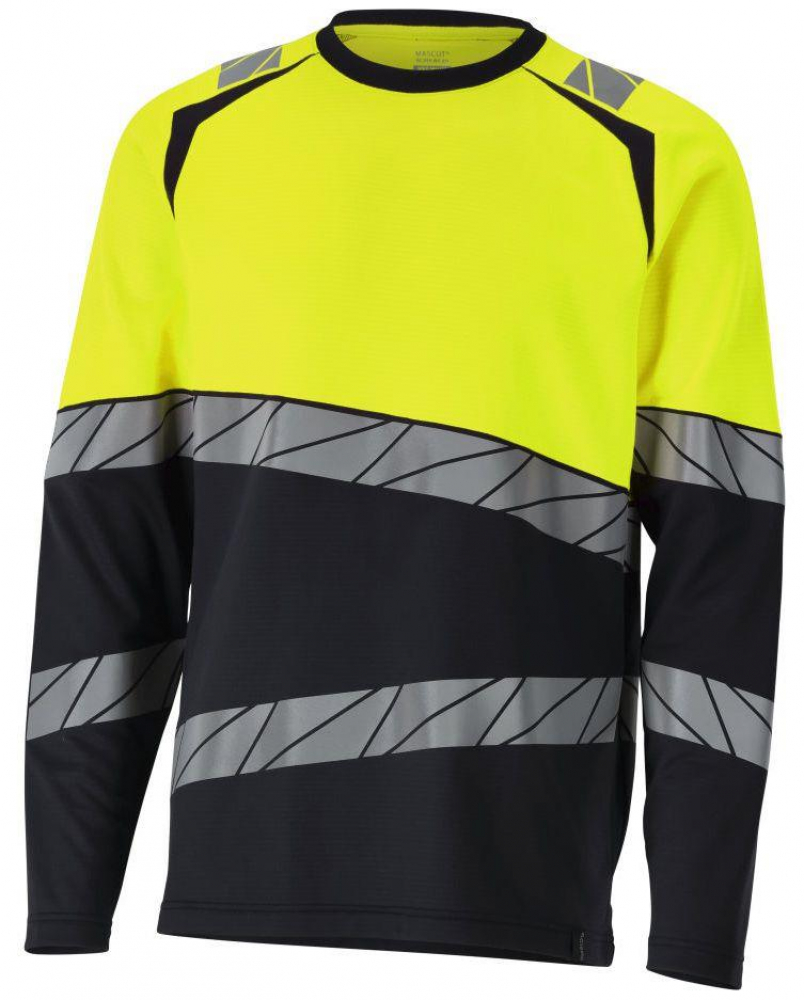 Warnschutz-T-Shirt langarm 25081-771 Mascot Accelerate Safe schwarz-gelb vorne