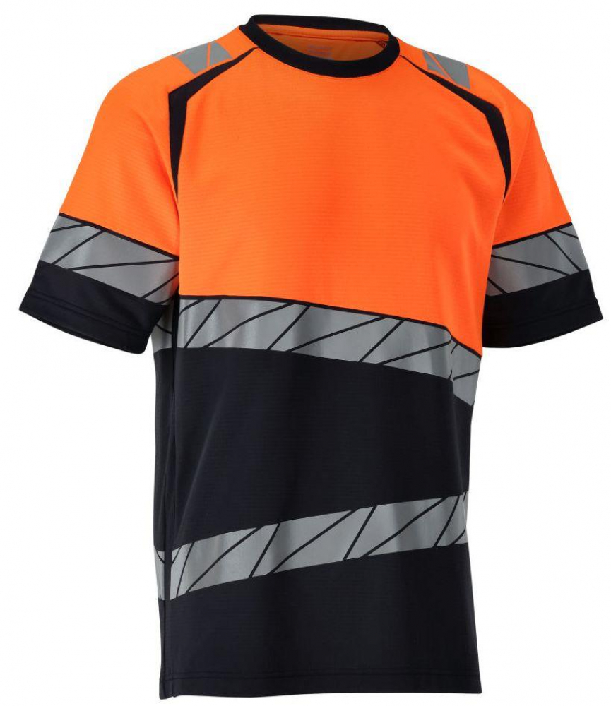 Warnschutz-T-Shirt 25082-771 Mascot Accelerate Safe schwarzblau-orange vorne