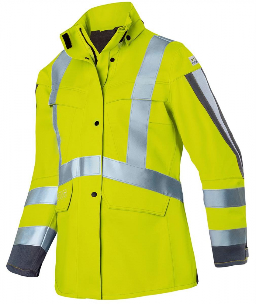 Warnschutz Wetterjacke Damen arc2 1495 Kübler PROTECTIQ HI VIS warngelb-anthrazit