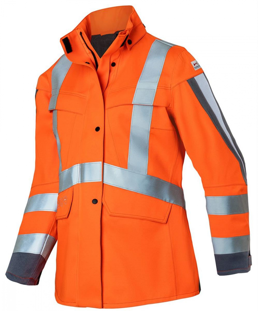 Warnschutz Wetterjacke Damen arc2 1495 Kübler PROTECTIQ HI VIS warnorange-anthrazit