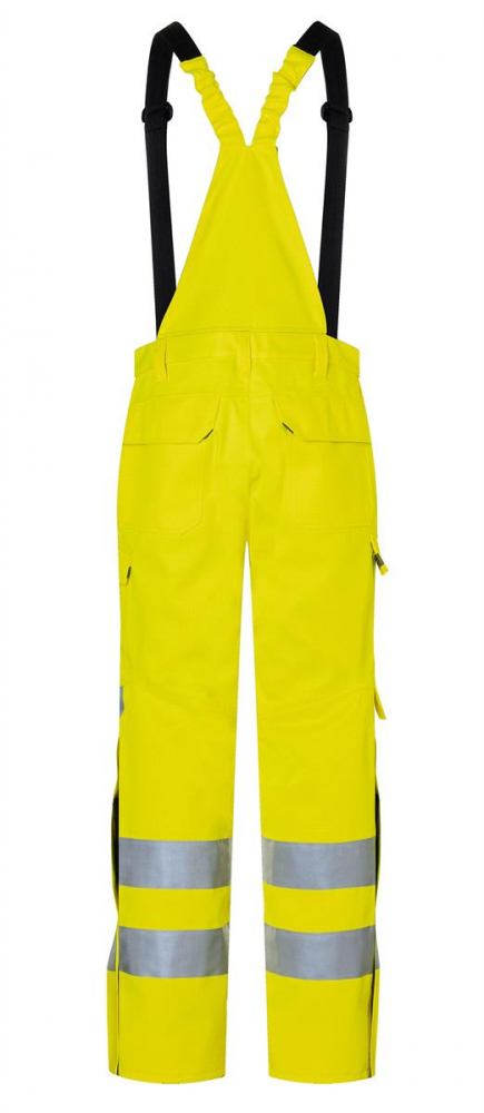 Warnschutz Wetterlatzhose 3395 ARC2 PSA 3 Kübler PROTECTIQ HI VIS gelb hinten