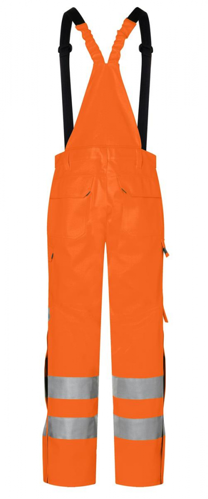 Warnschutz Wetterlatzhose 3395 ARC2 PSA 3 Kübler PROTECTIQ HI VIS orange hinten