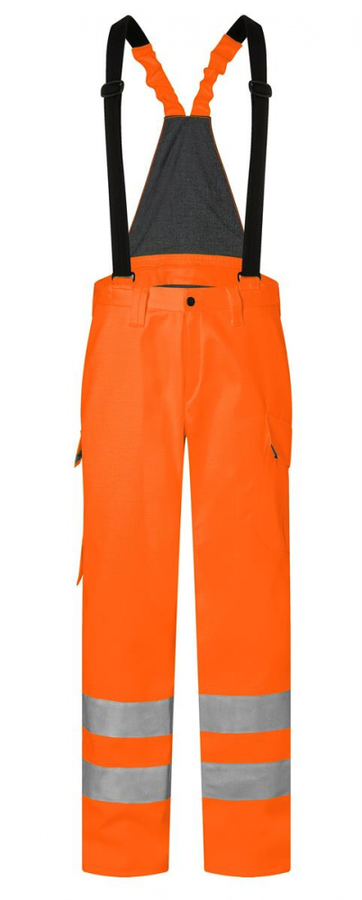 Warnschutz Wetterlatzhose 3395 ARC2 PSA 3 Kübler PROTECTIQ HI VIS orange vorne