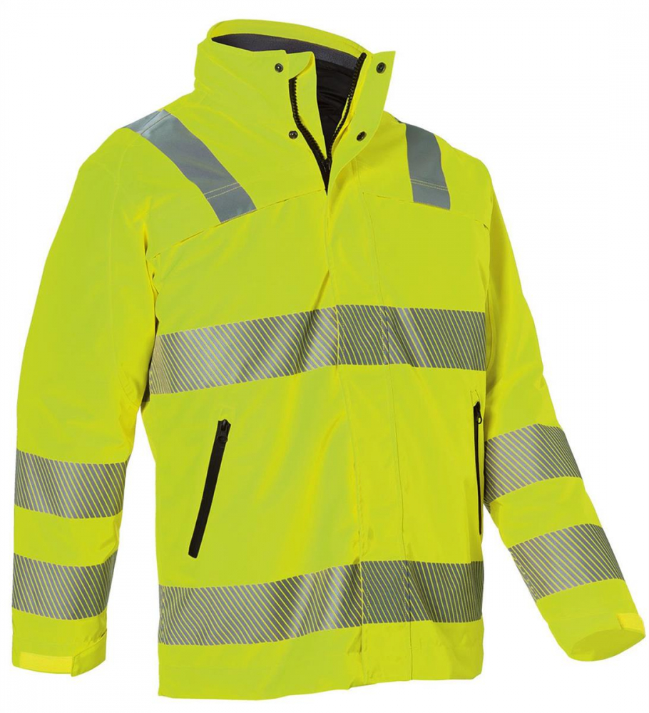 Warnschutz Wetterparka 1975 Kübler REFLECTIQ warngelb vorne