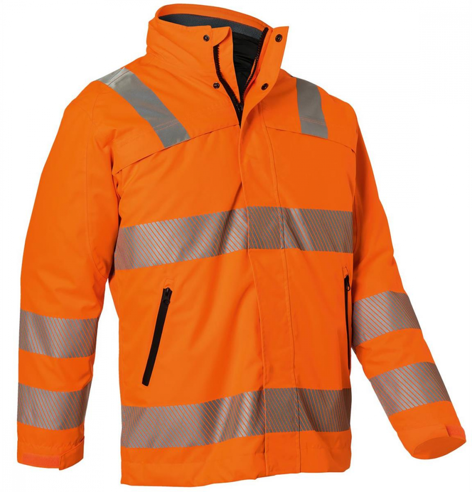 Warnschutz Wetterparka 1975 Kübler REFLECTIQ warnorange vorne