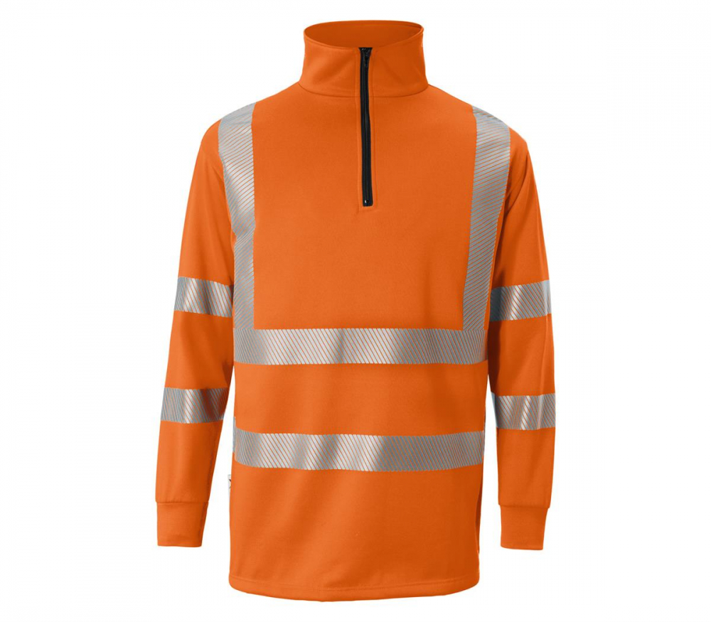 Warnschutz Zip Sweatshirt 5046 Kübler REFLECTIQ warnorange