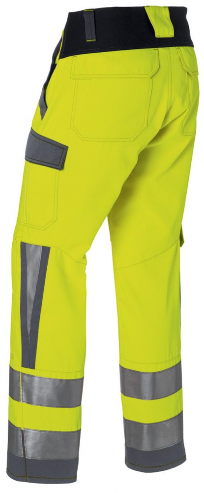 Kübler Protectiq Hose 2393 warngelb-anthrazit hinten